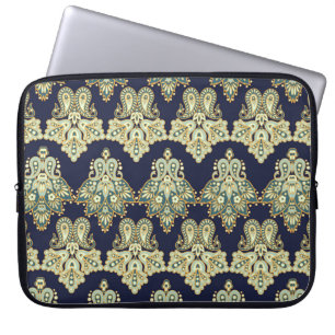 Housse Pour Ordinateur Portable Paisley floral motif sans soudure. illustration da