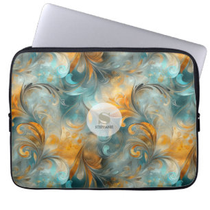 Housse Pour Ordinateur Portable Paisley métallique rustique Abstraite - Inspiré Vi