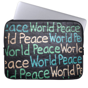 Housse Pour Ordinateur Portable Paix Mondiale Amour Coloré Pacifique
