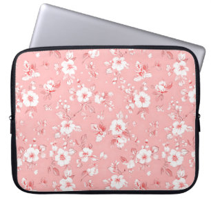 Housse Pour Ordinateur Portable Pale rose Pays modèle motif floral