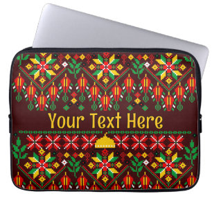 Housse Pour Ordinateur Portable Palestine Tatreez Broderie traditionnelle