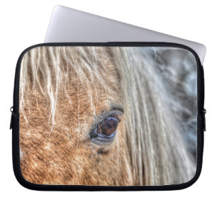 Housse Pour Ordinateur Portable Palomino Paint Horse's Eye Animal-lover photo