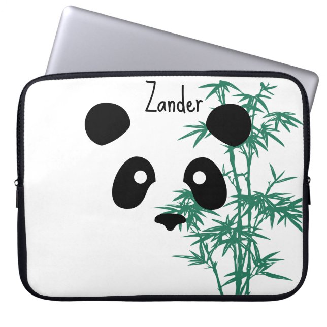 Housse Pour Ordinateur Portable "Panda and Bamboo" personnalisable (Devant)