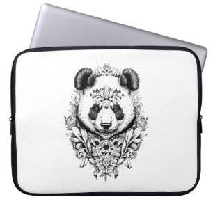 Housse Pour Ordinateur Portable Panda Bear Wild Animal Nature Illustration Art Tat