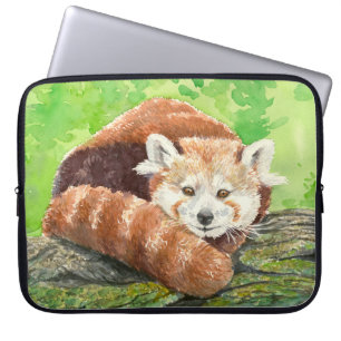 Housse Pour Ordinateur Portable Panda rouge