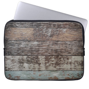 Housse Pour Ordinateur Portable Panneau de bois Rustique