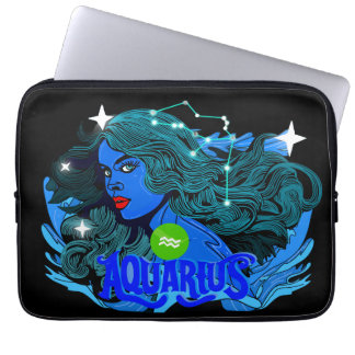 Housse Pour Ordinateur Portable Panneau étoile Aquarius Horoscope