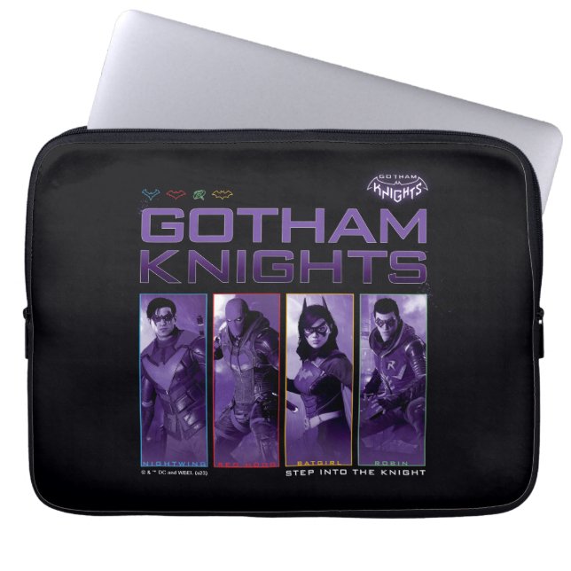 Housse Pour Ordinateur Portable Panneaux de héros Gotham Knights (Devant)