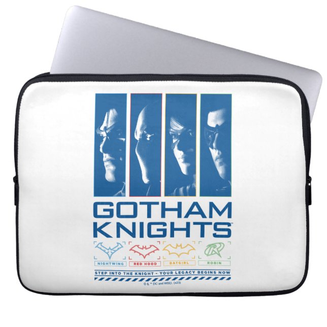 Housse Pour Ordinateur Portable Panneaux de visage Gotham Knights (Devant)