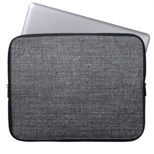 Housse Pour Ordinateur Portable Pantalon bleu texture de tissu denim