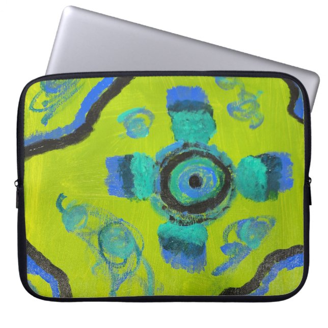 Housse Pour Ordinateur Portable Paon (Devant)