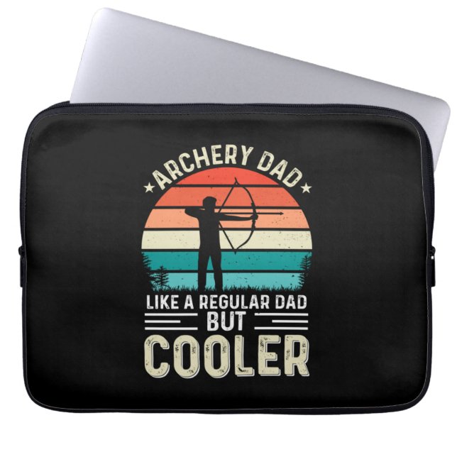 Housse Pour Ordinateur Portable Papa au tir à l'arc (Devant)
