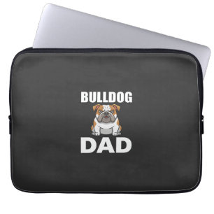 Housse Pour Ordinateur Portable Papa Bouledogue Dessin Animé Amateur de Chien