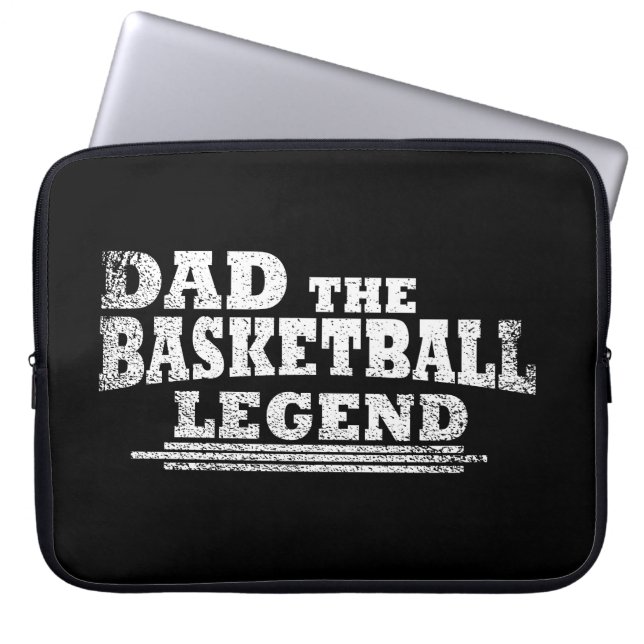 Housse Pour Ordinateur Portable papa la légende du basket (Devant)