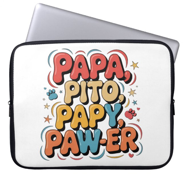 Housse Pour Ordinateur Portable Papa Pito Pappy Pawer (Devant)
