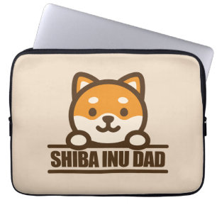 Housse Pour Ordinateur Portable PAPA SHIBA INU - Fier père de Shiba Inu
