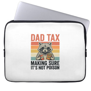 Housse Pour Ordinateur Portable Papa Tax Raton Laveur Vintage T-shirt Drôle pour P