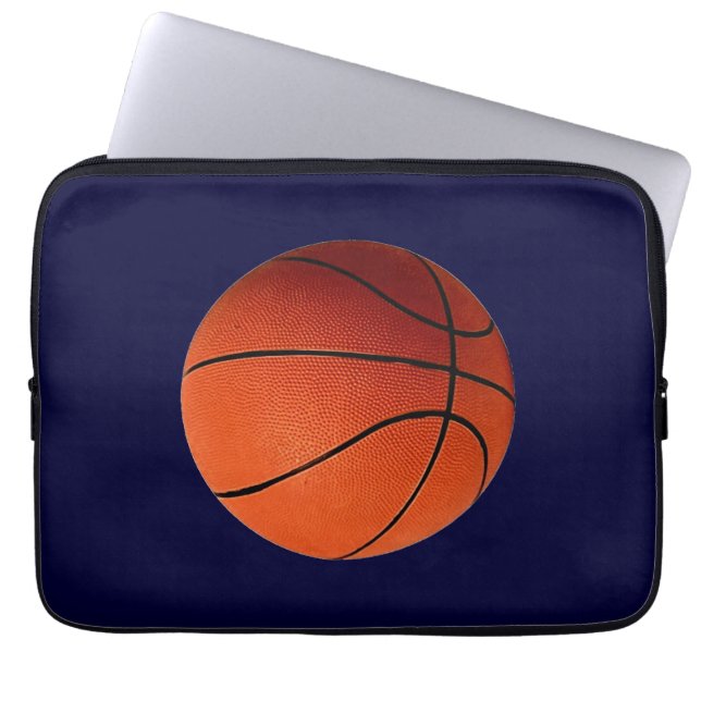 Housse Pour Ordinateur Portable Papier d'enveloppement de Noël de basket-ball (Devant)