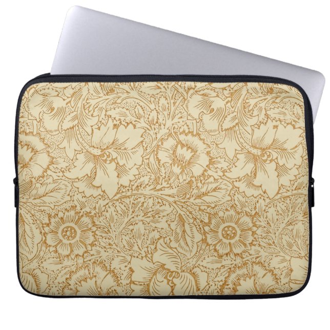 Housse Pour Ordinateur Portable Papier peint floral Poppy de William Morris (Devant)