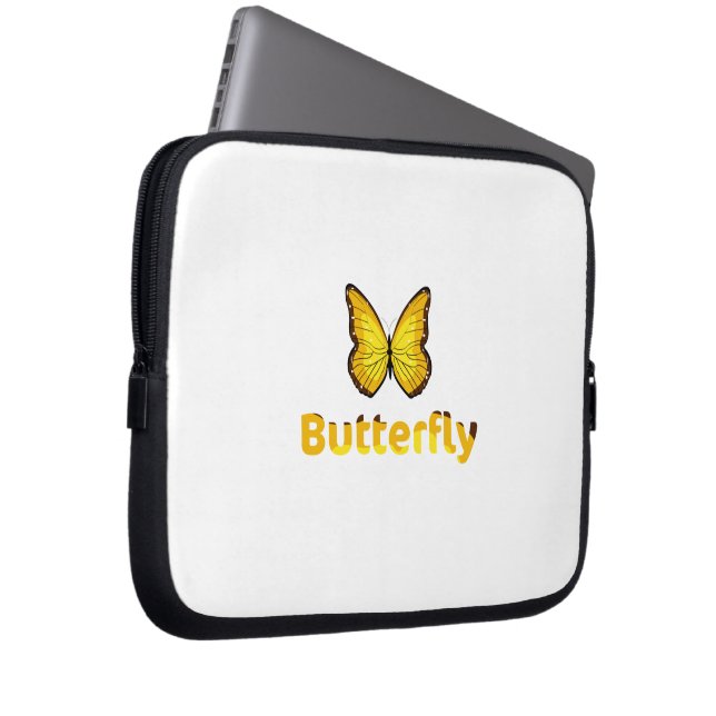 Housse Pour Ordinateur Portable Papillon (Devant droit)