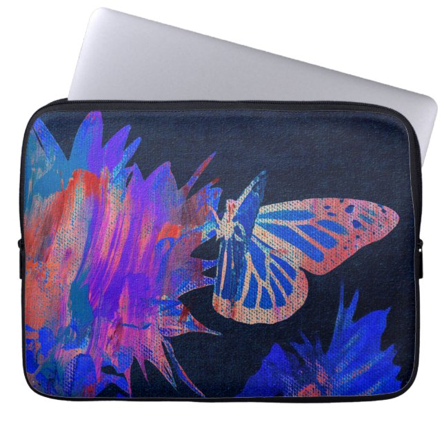 Housse Pour Ordinateur Portable Papillon  (Devant)
