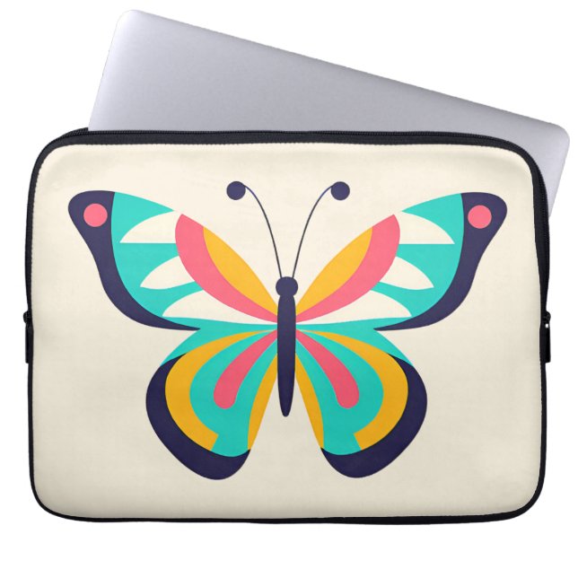 Housse Pour Ordinateur Portable Papillon (Devant)