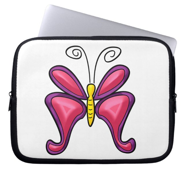 Housse Pour Ordinateur Portable Papillon (Devant)