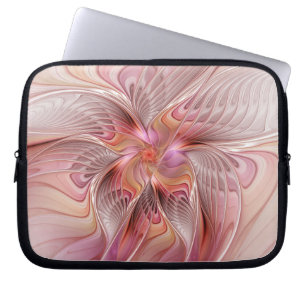 Housse Pour Ordinateur Portable Papillon de fantaisie coloré abstrait d'art fracta
