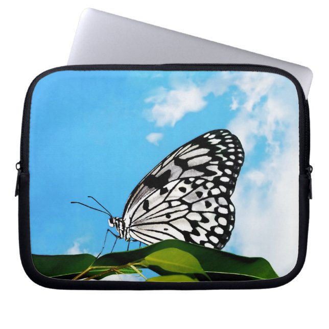 Housse Pour Ordinateur Portable Papillon et ciel (Devant)