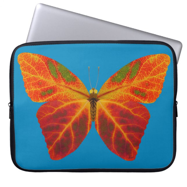Housse Pour Ordinateur Portable Papillon feuille Aspen 2 (Devant)