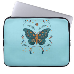 Housse Pour Ordinateur Portable Papillon folklorique mince