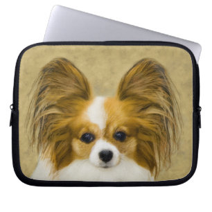 Housse Pour Ordinateur Portable Papillon (Hound Tri) Peinture - Art Chien original