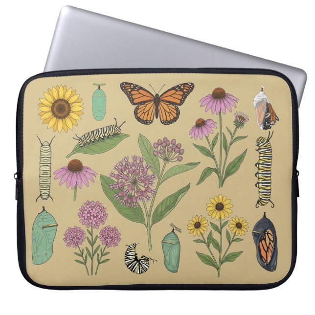Housse Pour Ordinateur Portable Papillon monarque (Devant)