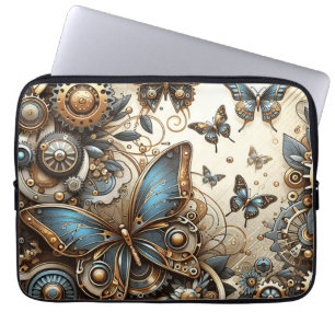 Housse Pour Ordinateur Portable Papillons à vapeur vintages