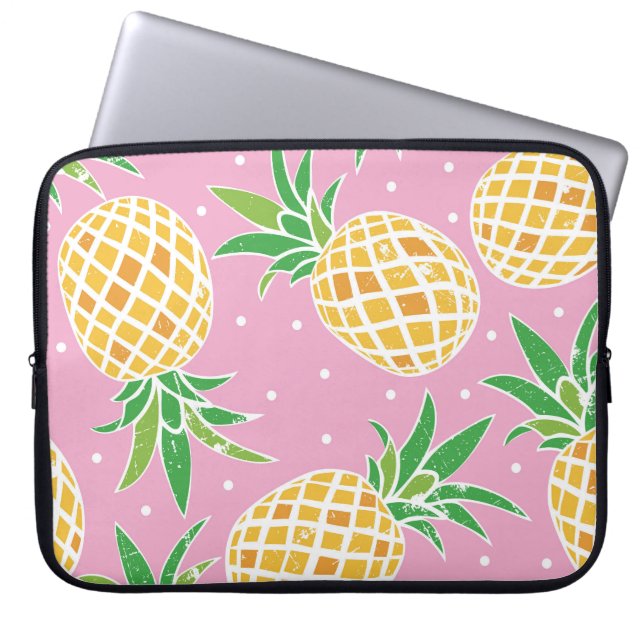Housse Pour Ordinateur Portable Paradis de l'ananas : Motif tropical (Devant)