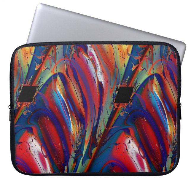 Housse Pour Ordinateur Portable Parallélogramme Cool Abstrait Art fractal (Devant)