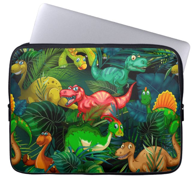 Housse Pour Ordinateur Portable Parc Dinosaur (Devant)