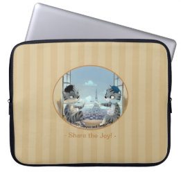 Housse Pour Ordinateur Portable Paris by Day Laptop Sleeve - Joy (Diverses tailles