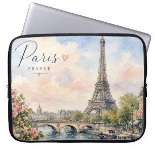 Housse Pour Ordinateur Portable Paris France Tour Eiffel rivière seine