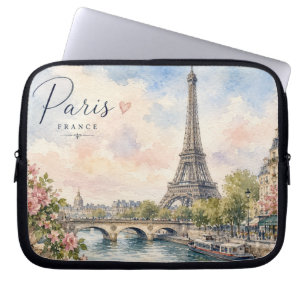 Housse Pour Ordinateur Portable Paris France Tour Eiffel rivière seine