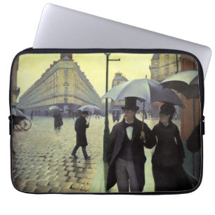 Housse Pour Ordinateur Portable Paris, rue de jour de pluie par Gustave Caillebott