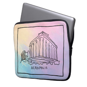 Housse Pour Ordinateur Portable Parthenon Acropole Athènes Grèce Voyage Souvenir