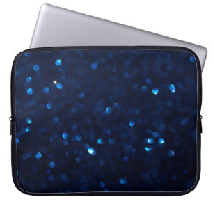 Housse Pour Ordinateur Portable Parties scintillant classique bleu lumières