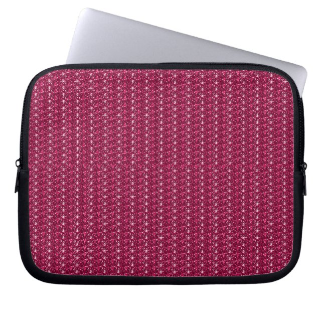 Housse Pour Ordinateur Portable Parties scintillant de maroon à manches (Devant)