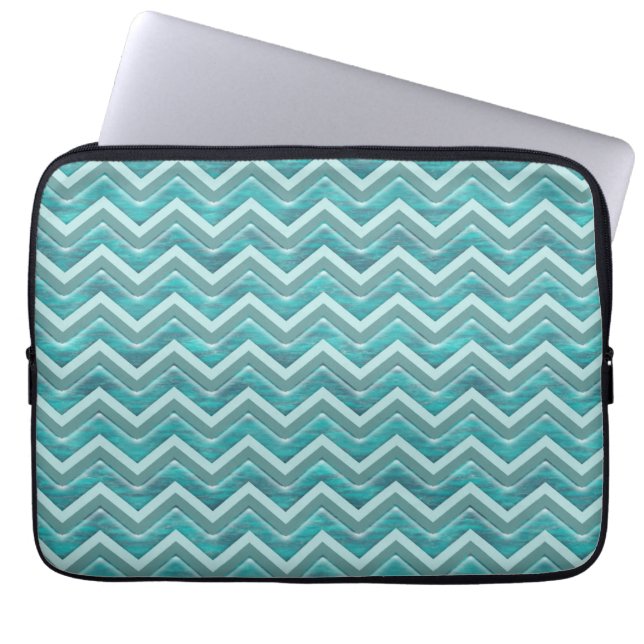 Housse Pour Ordinateur Portable Parties scintillant d'eau Chevron Motif (Devant)
