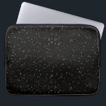 Housse Pour Ordinateur Portable Parties scintillant en or glam et scintille sur im<br><div class="desc">Parties scintillant dorée moderne et scintille l'image sur un arrière - plan noir.</div>
