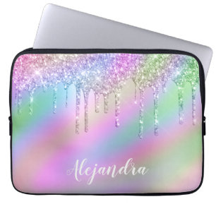 Housse Pour Ordinateur Portable parties scintillant holographique élégante et co
