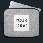 Housse Pour Ordinateur Portable Parties scintillant moderne Argent - Logo sur mesu<br><div class="desc">Silver Moderne et professionnel Faux Parties scintillant et étincelante logo personnalisé promotionnel Portable d'entreprise ou Coque promotionnel pour un cadeau de l'industrie de la beauté. Ce coque peut être customisé pour inclure le logo de votre entreprise ou de votre entreprise.</div>