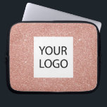 Housse Pour Ordinateur Portable Parties scintillant Rose Rose Gold - Logo sur mesu<br><div class="desc">Parties scintillant Rose Rose Gold Faux et logo sur mesure élégant Logo promotionnel Portable d'entreprise ou Coque promotionnel pour un cadeau de l'industrie de la beauté. Ce coque peut être customisé pour inclure le logo de votre entreprise ou de votre entreprise.</div>