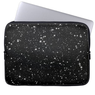 Housse Pour Ordinateur Portable Parties scintillant Stars2 - Noir argenté